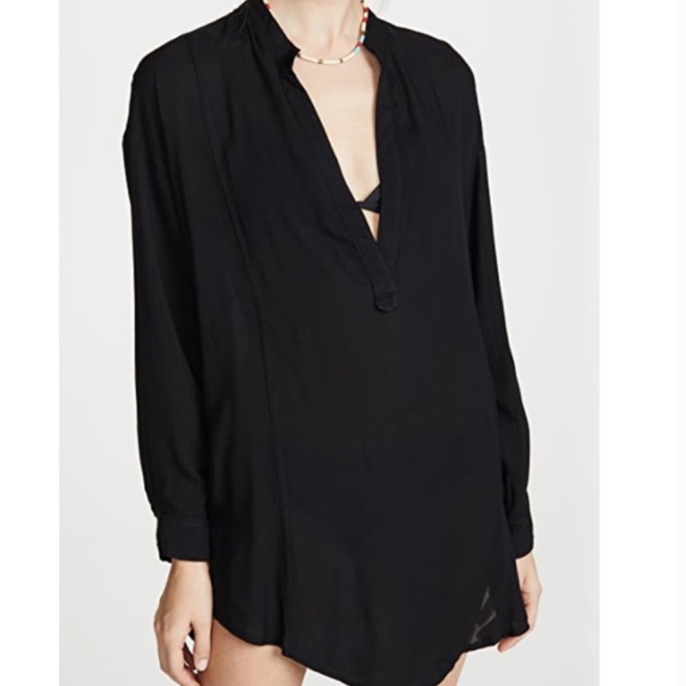 MIKOH Cannes V Neck Tunic Cover Up